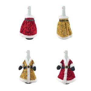Cubre botella navideño